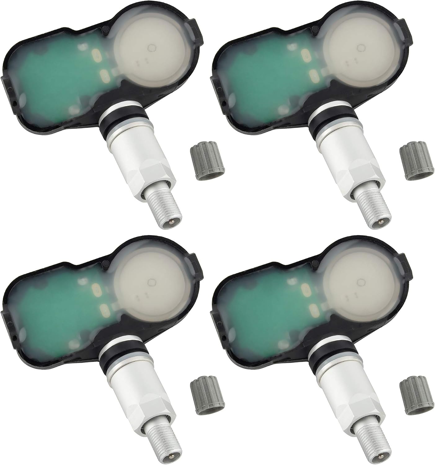 BOXI 4-Pack 315MHz Tire Pressure Sensors TPMS Fit for Lexus, Toyota, Scion IM; 42607-06020, 42607-30060, 42607-52020, PMV-C010; 4 x Tire Pressure Sensor
