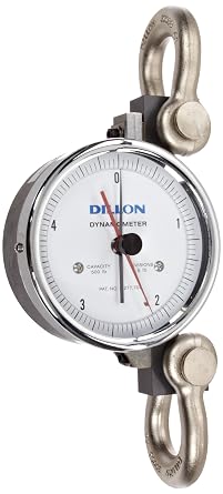 Dillon 30006-0019 AP Dynamometer with 5" Dial Display, 500lbs Capacity, 5lbs Readability