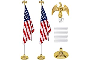 Shimeyao 8 Foot Silver Indoor Flag Pole