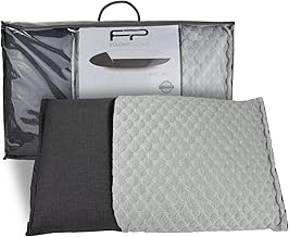 MaxxGoods Multifunctional Folding Cushion, Made of Polyurethane Foam & 100% Cotton Cover, Chair Cushion, Cushion for Sitting Position, Reclining Positions for Bedroom, Living Room and Office (73 x 43