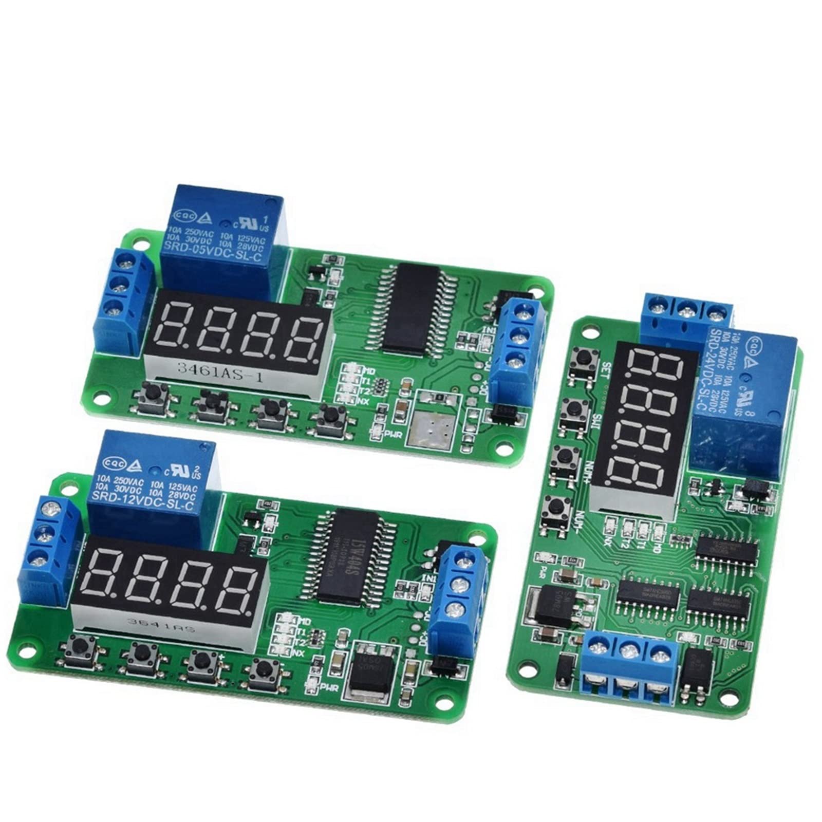 Parti e ricambi TZT CE030 DC 5V 12V 24V Multifunzione Relè Ritardo Interruttore Orario Accensione/Spegnimento Modulo PLC (Size : CE030 24V)