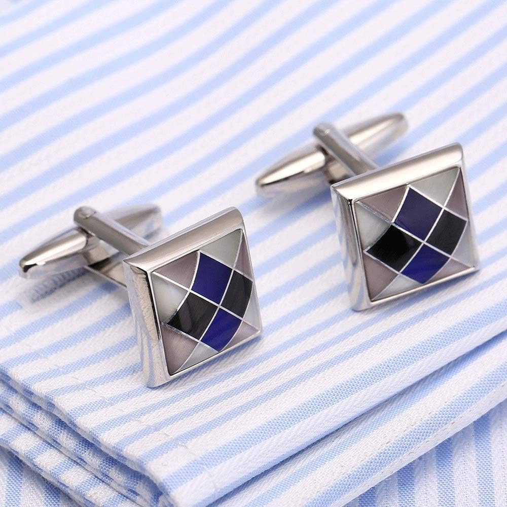 カフスボタン メンズ メンズレトロスクエアカフススーツスーツシャツウェディングビジネス卒業のギフト フォーマル 通勤 結婚式