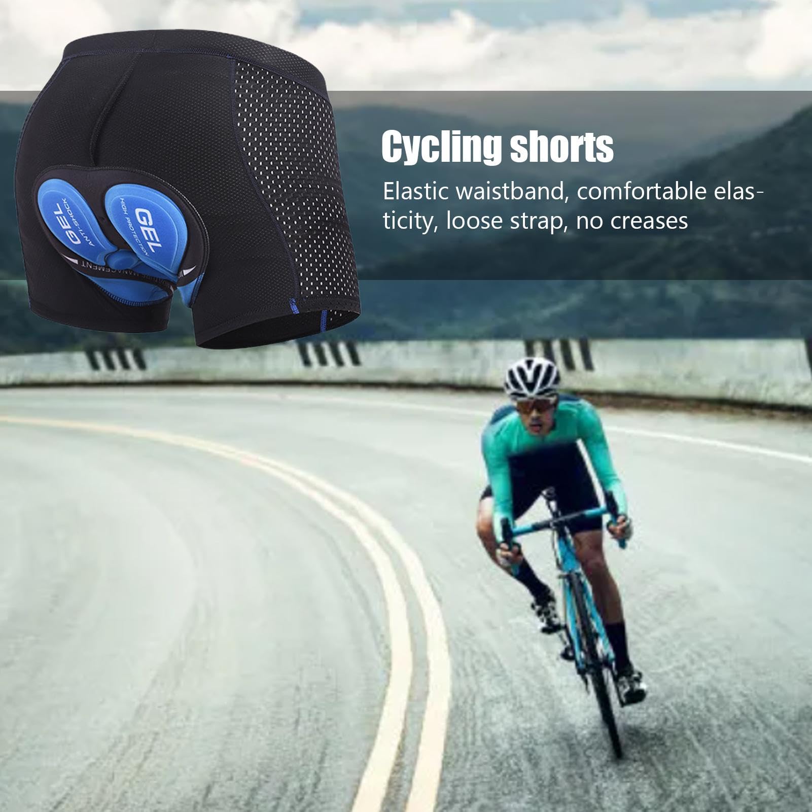 Pantaloni da ciclismo da uomo con imbottitura, pantaloncini da ciclismo, ad asciugatura rapida, resistenti agli urti, da ciclismo, pantaloncini protettivi per fianchi, biancheria intima Pro Bike Boxer
