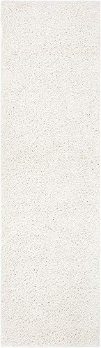 Miniatura 3 de Safavieh August Shag Collection AUG900A - Alfombra moderna o contemporánea de peluche, 10 pies x 14 pies, Polipropileno, Ivory