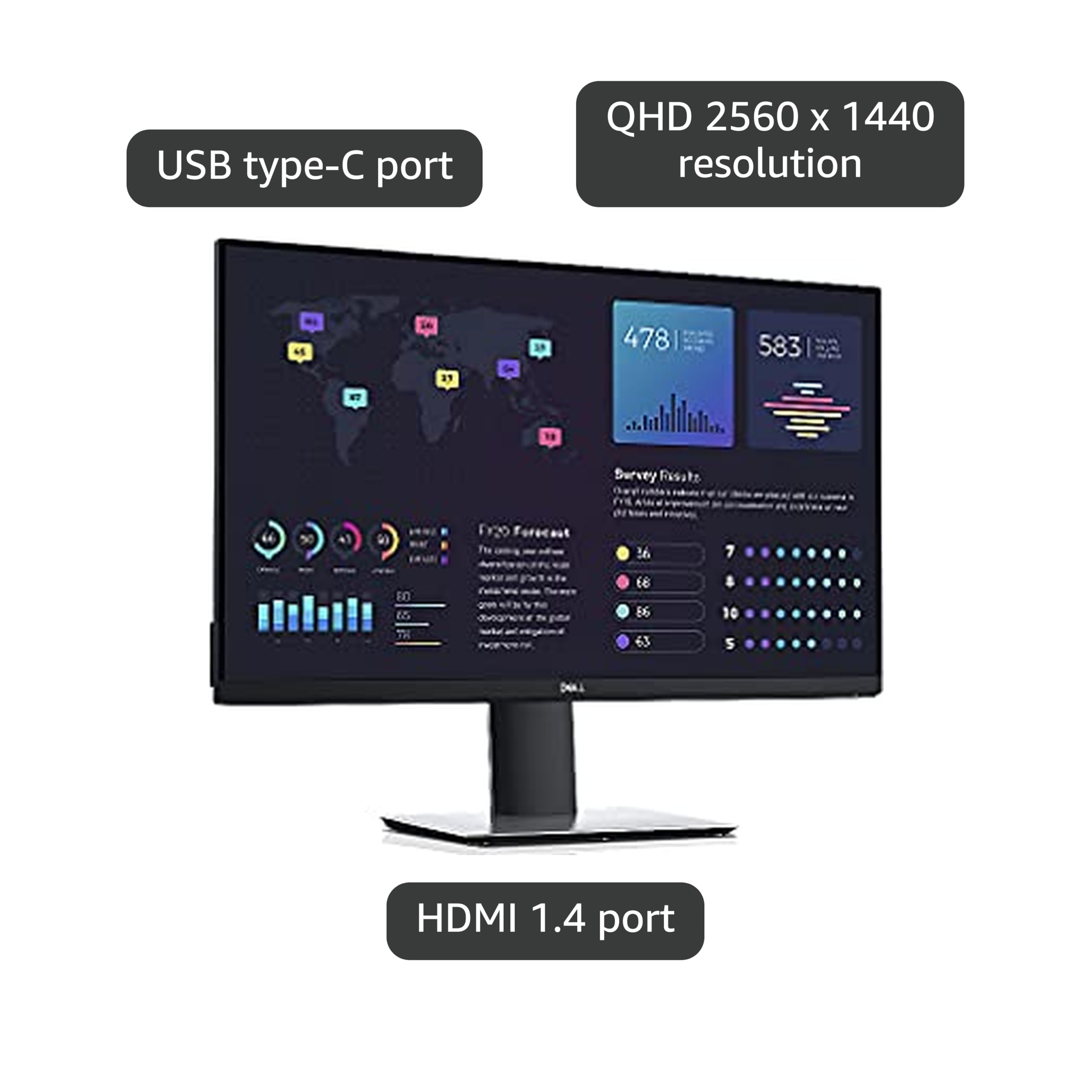 Amazon.com: Dell P2720DC 27-Inch QHD 2560 x 1440 DisplayPort, USB Amazon.com: Dell P2720DC 27-Inch QHD 2560 x 1440 DisplayPort, USB