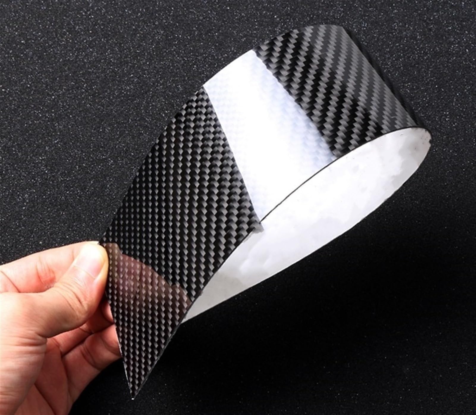 Adesivo for montanti for finestrini auto in fibra di carbonio, for Audi A3 A4 A6 Q5, montanti B for protezione accessori for finiture di copertura Profilo montante porta-finestra(Q5 (2009-2016)