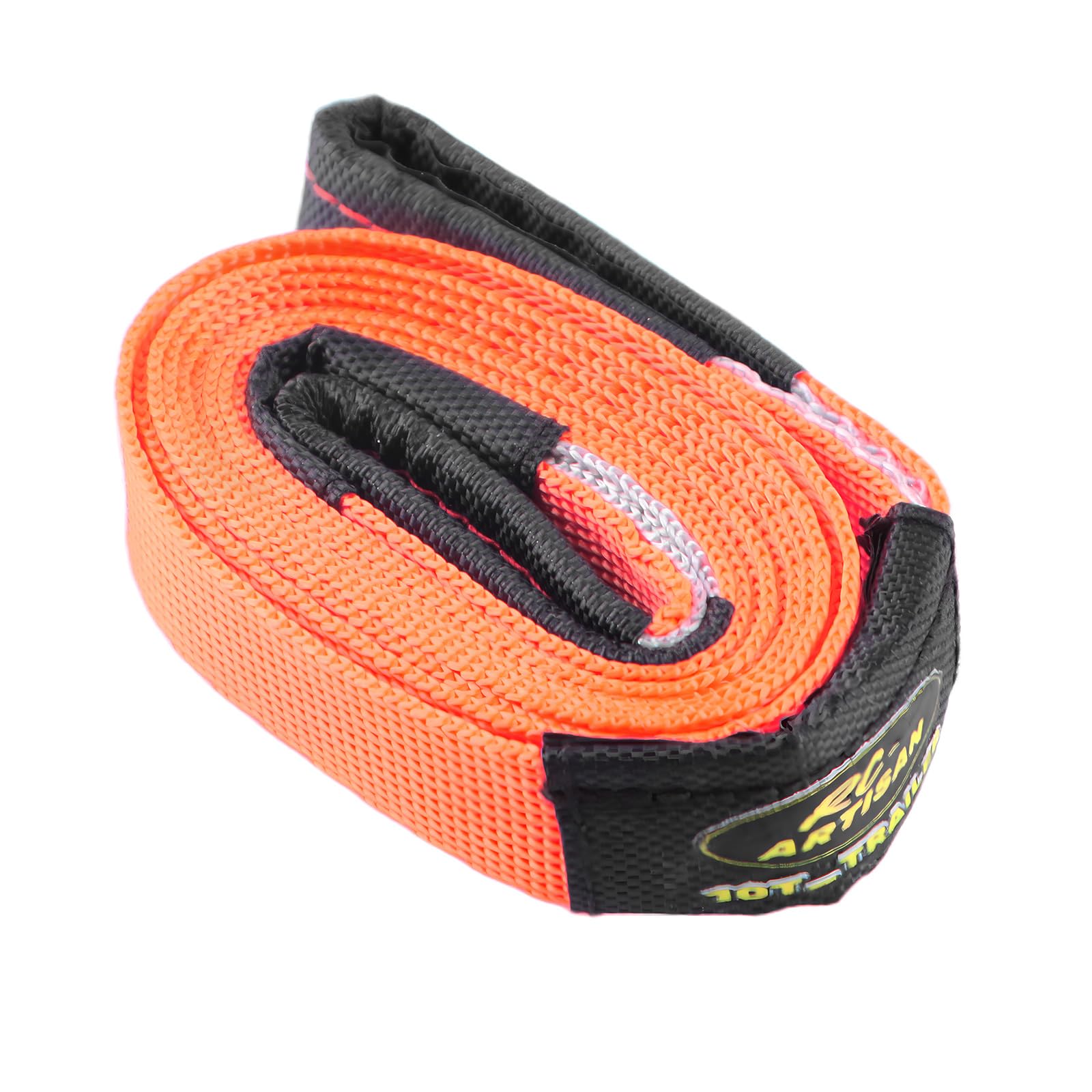 DashRC RC Accessories Tow Strap, Simulation Rescue Rope for 1/10 1/14 1/18 1/24 RC Crawlers Trucks Model Cars Decoration Upgrade Parts (Orange)