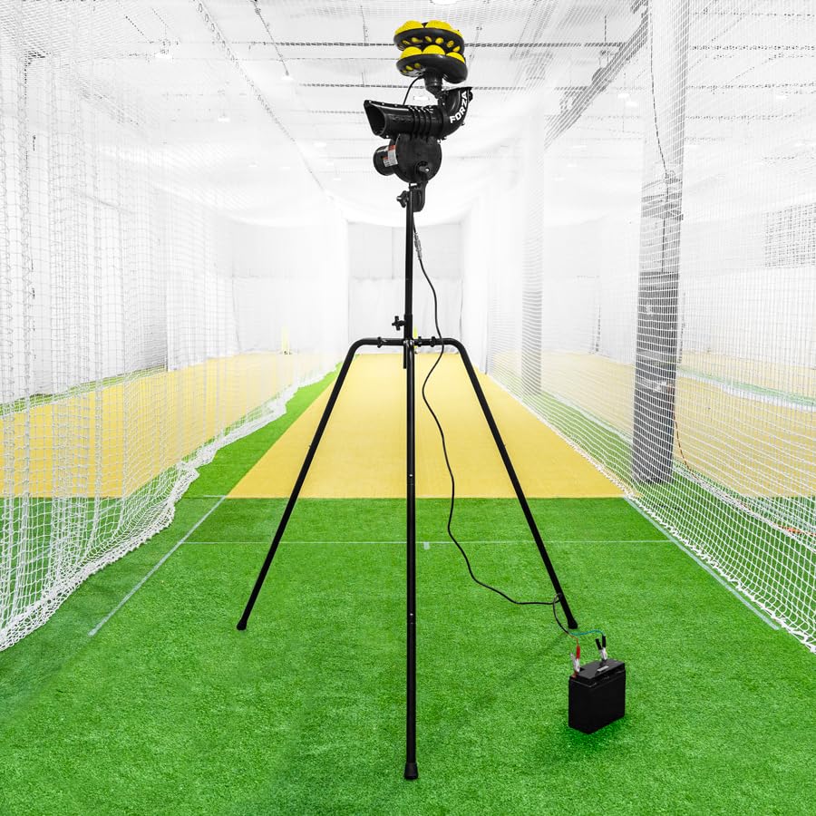 FORZA V55 Cricket Bowling Machine | Adjustable Speed Up to 55mph - Ideal for Clubs and Schools