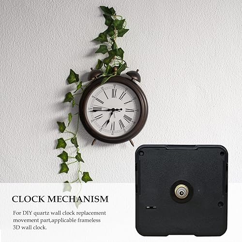 Miniatura 4 de Mecanismo de reloj de repuesto, movimiento de cuarzo a pilas, silencioso, piezas de reparación de reloj de pared, longitud del eje de repuesto,