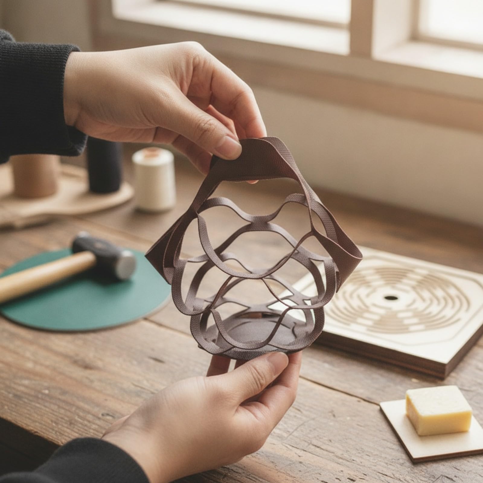 Qianly Mol Troquelador Mol Cuadrado | Cortes Limpios y Repetibles, Reutilizable, para Talleres Pequeños, Aficionados Al DIY