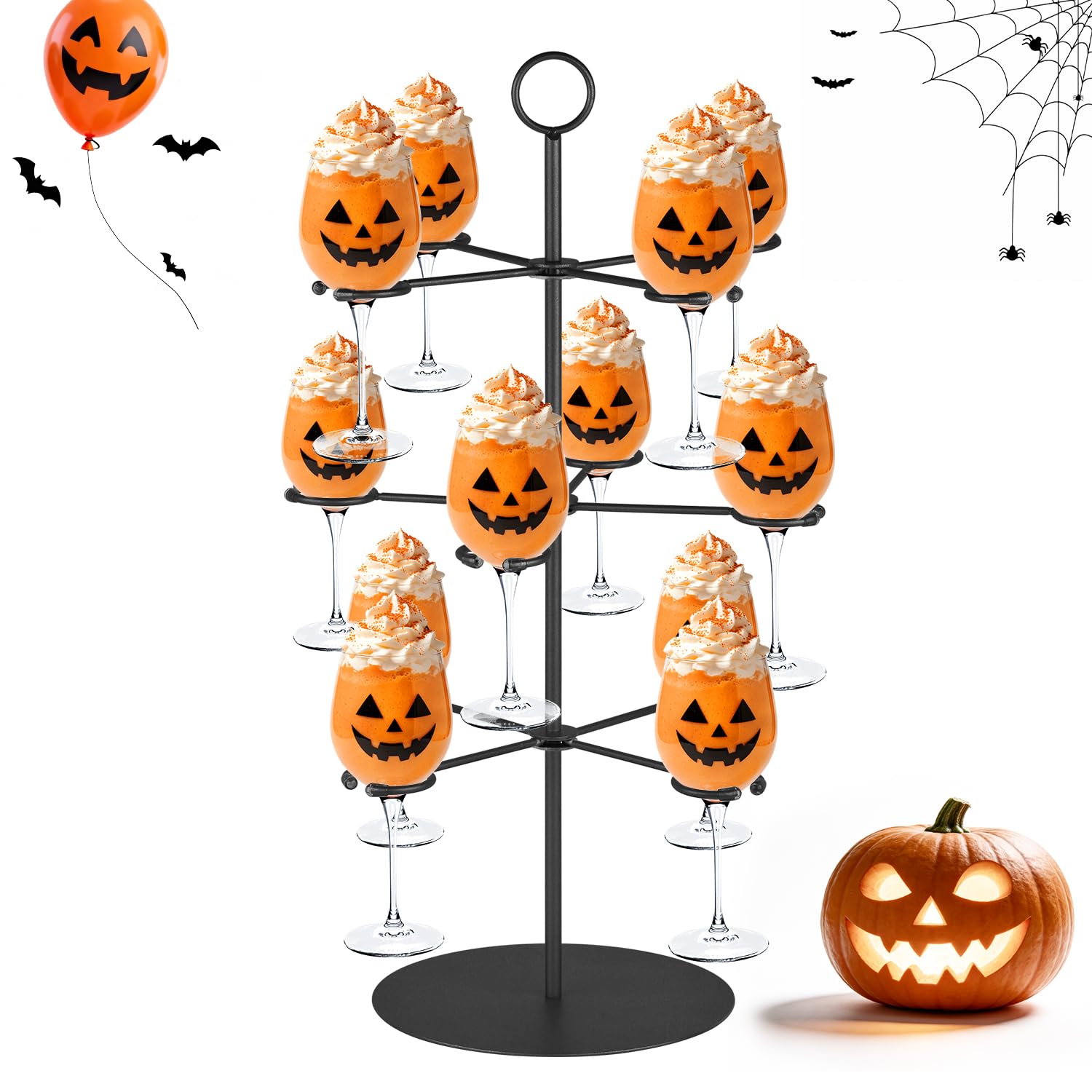 QPIX Champagne Tower - 12 Glass Holder for Parties -11 QPIX Champagne Tower - 12 Glass Holder for Parties -11