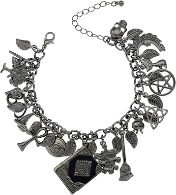 RechicGu Mythology Fairytale Lucky Charms Cuff Bangle Bracelet Cross Leaf Moon Face Celtic Cat