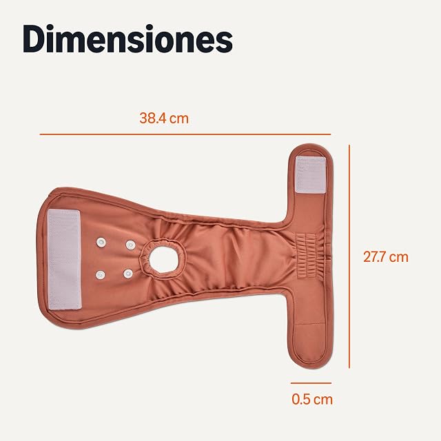 Foto 5 de 5 de Amazon Basics - Pañales lavables para perros hembra, talla S paquete de 3