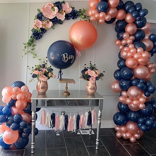 Miniatura 3 de Globos de oro rosa de 5 pulgadas, 50 unidades, globos de látex para fiesta, baby shower, globos de helio, globos de cumpleaños de oro rosa