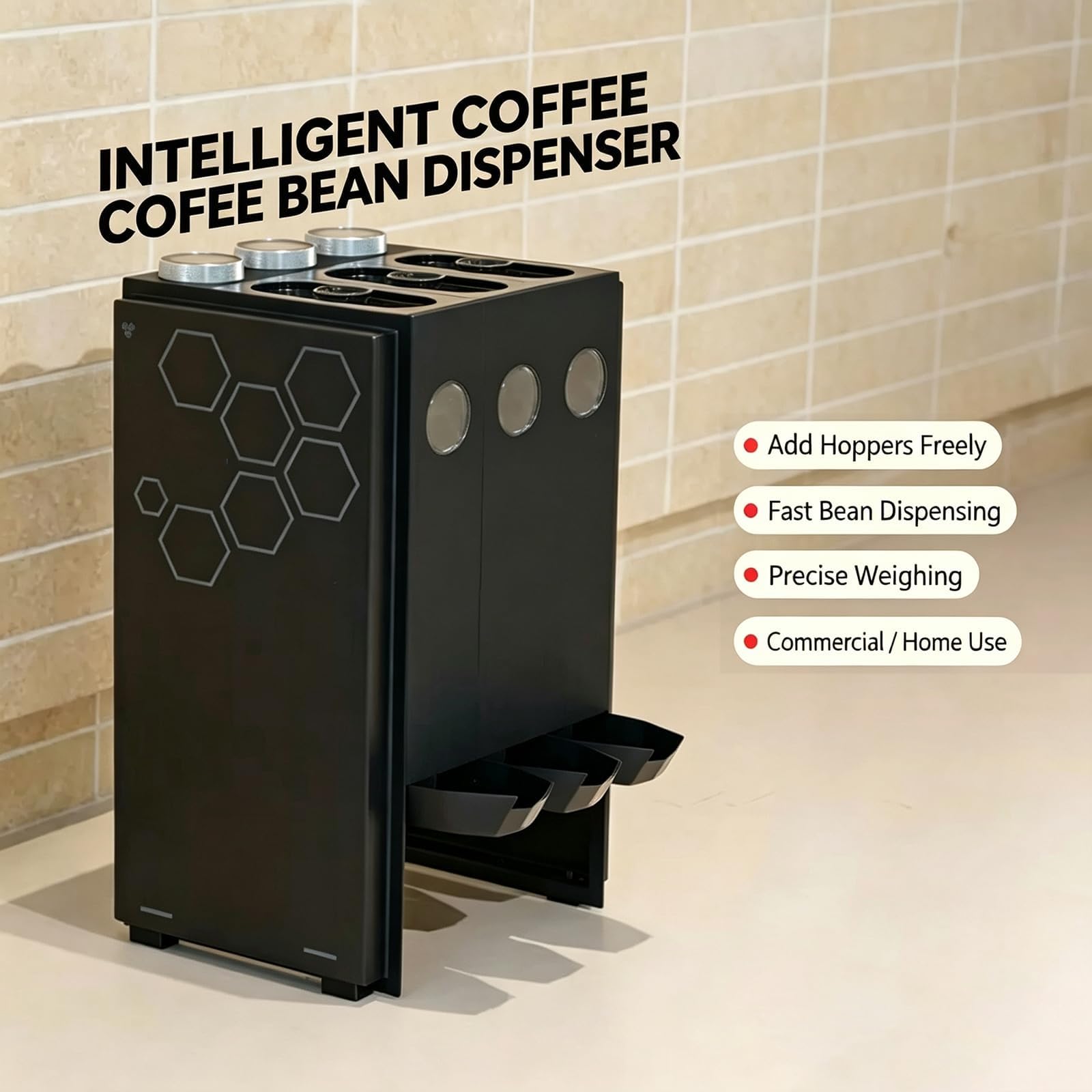 Dispensador automático de granos de café dosificador cantidades exactas