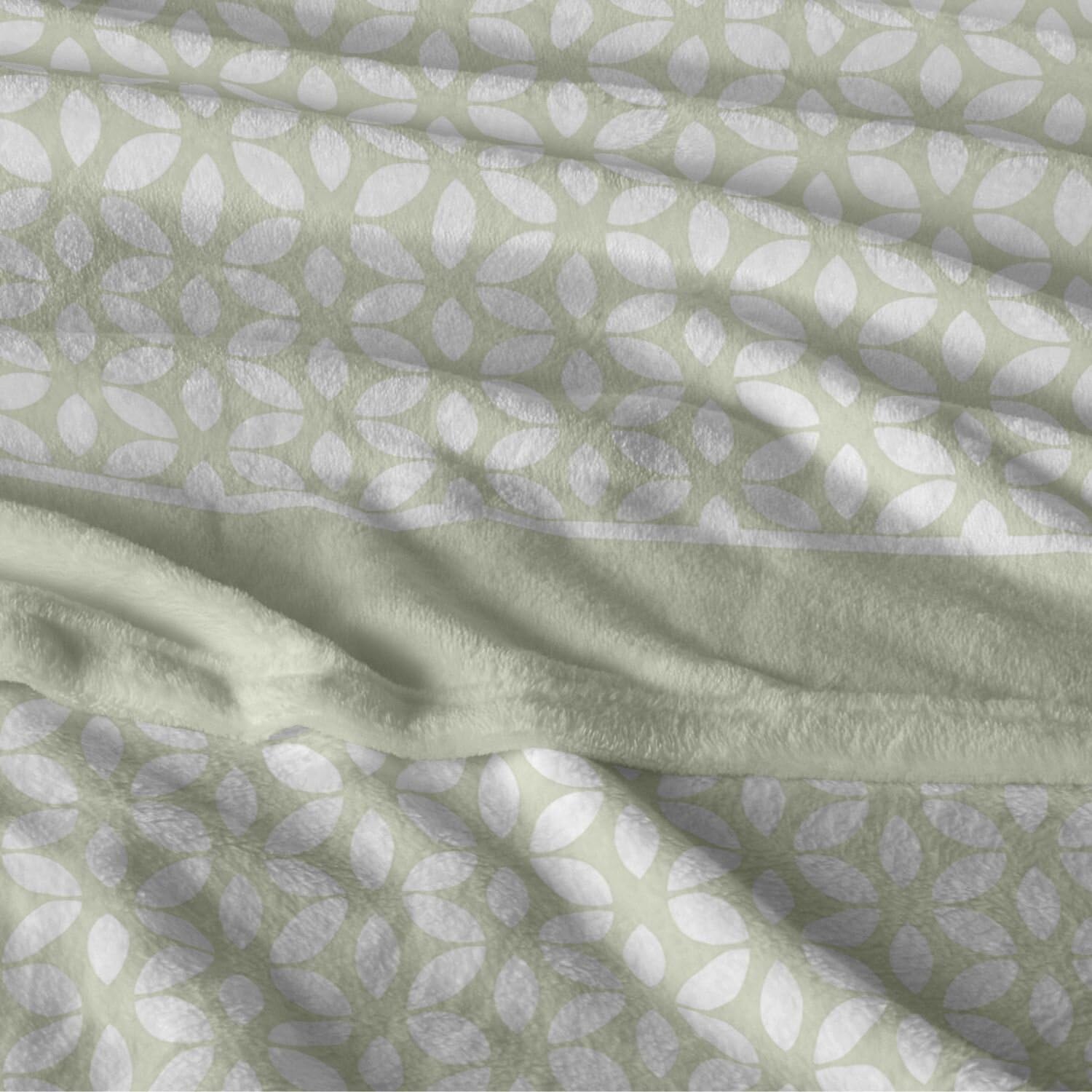 Burrito Blanco | Sábanas de Coralina | Cama de 150cm. (+Medidas Disponibles) | Diseño 988 | Color Oliva (150x190/200cm.)