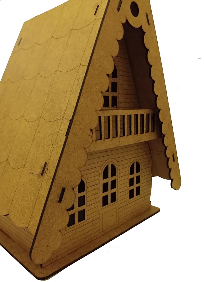 Kır evi ahşap maket Büyük Boy 310 * 204 * 190 mm - Görsel 3