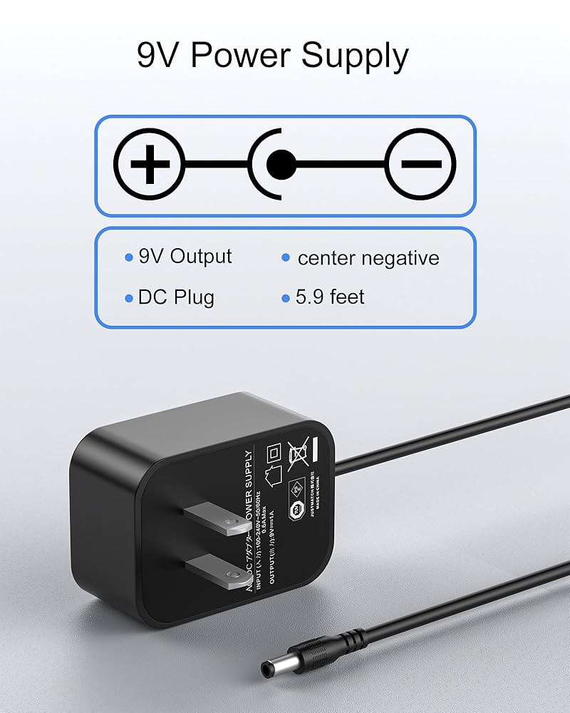 Amazon.com: 9V for Zoom AD-16 AC Adapter, Works with G3 G3X