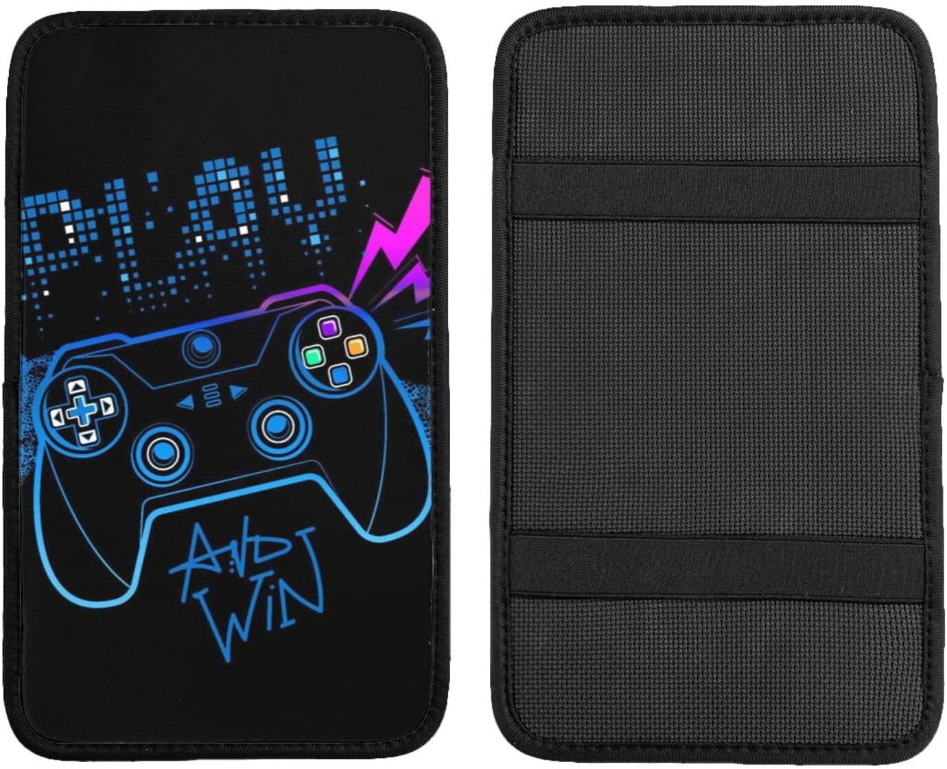 Video Gamer Video Game Blue Universal Center Console Armrest Cover Pad Car Armrest Protector for Most Cars, Suvs & Trucks, Cushion with Easy Installation