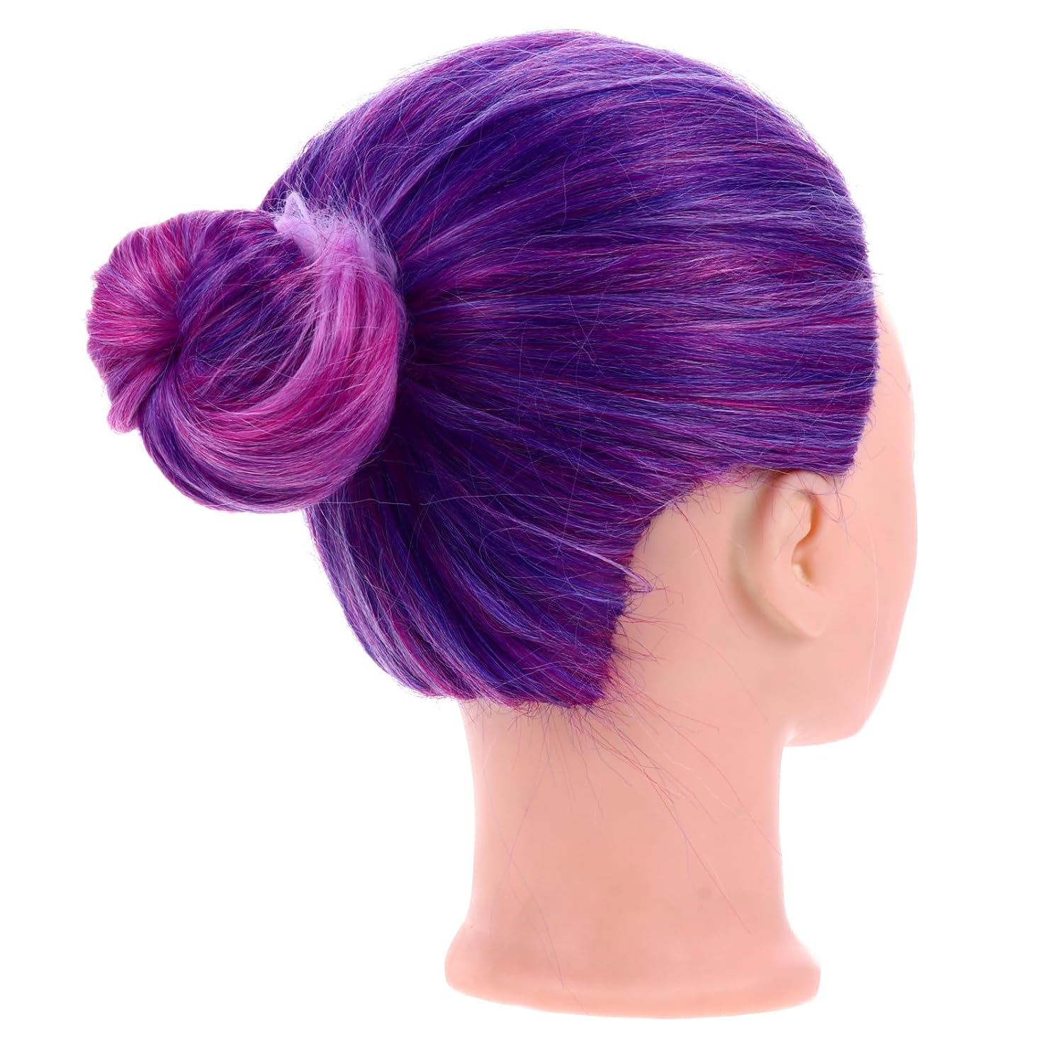 Operitacx Mannequin Head Training Set 2pcs with Small Stand Hair Styling Practice Manikin Cosmetology Doll for Braiding and Makeup Training