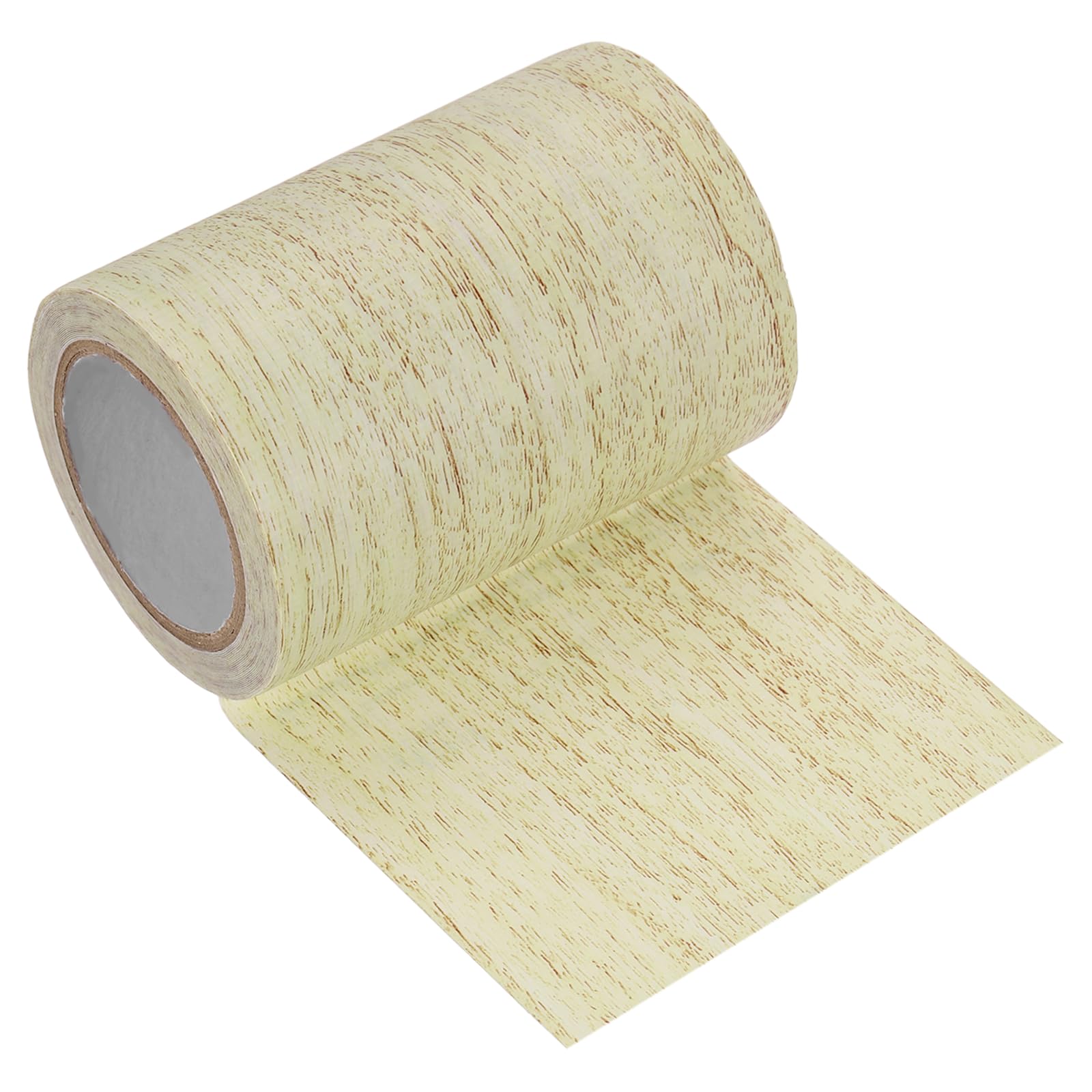 sourcing map Wood Grain Repair Tape, 80mm x 4.57m Self Adhesive Wood Grain Colored Duct Tape Waterproof Repair Patch for Furniture Floor Scratch Fix, Baseboards, DIY Decor, Gray Pine