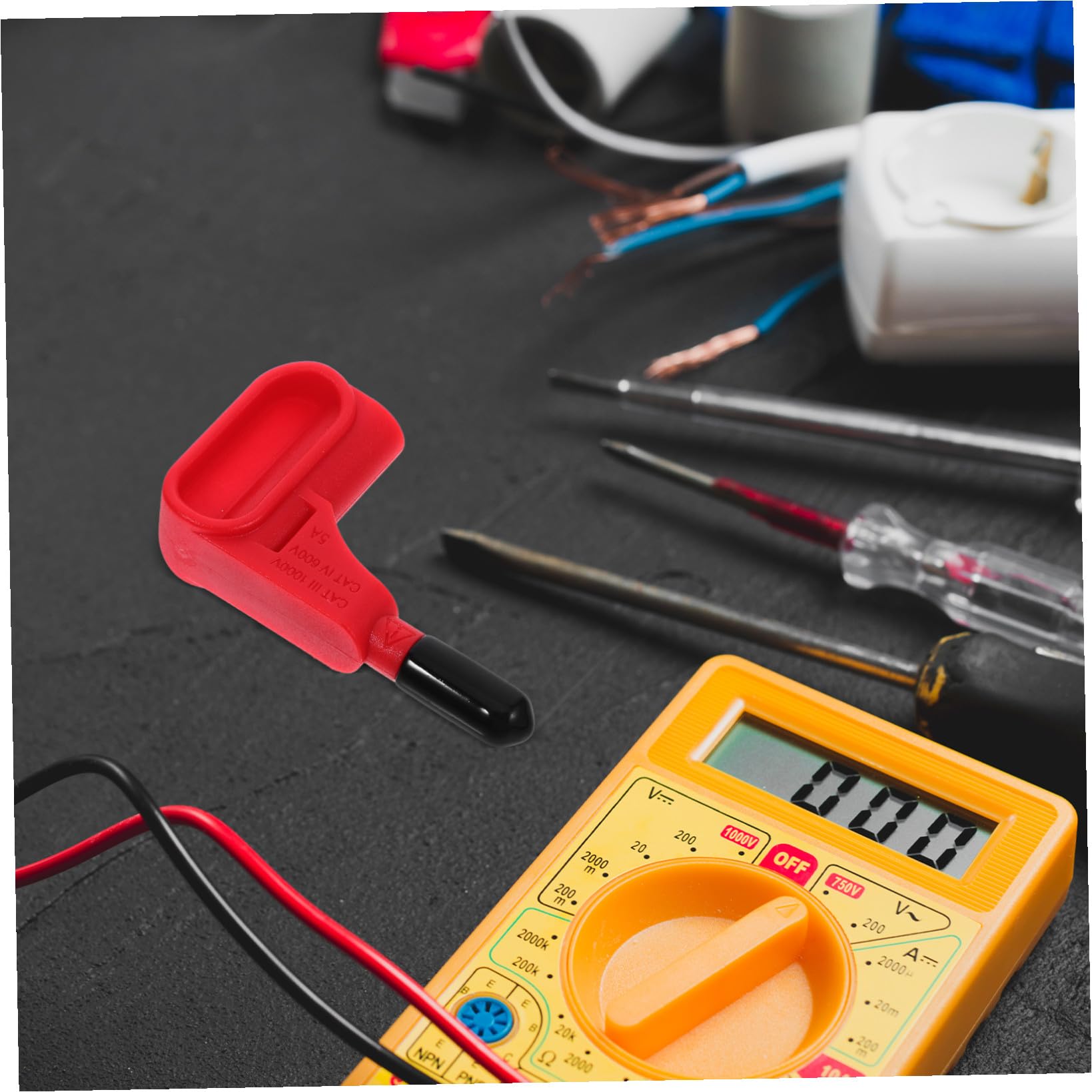 Uonlytech 9stücke Magnetische Testsonden Mit Bananenstecker Schnelle Verbindung Und Einfache Handhabung Für Multimeter Für Präzise Schaltkreisprüfungen Verschiedenen Farben