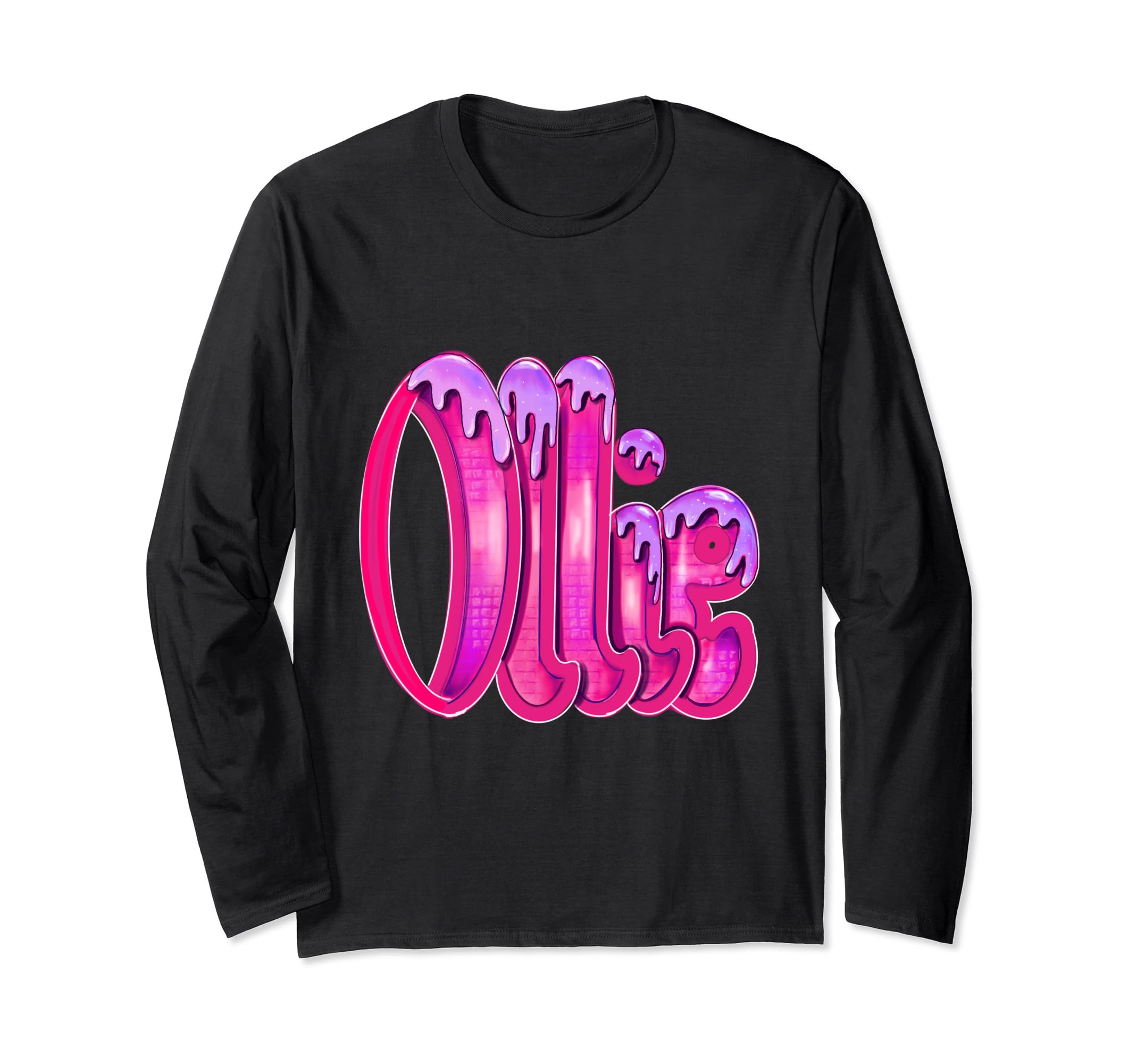 Ollie Girls womens Personalized Custom name Ollie or Olivia Long Sleeve T-Shirt
