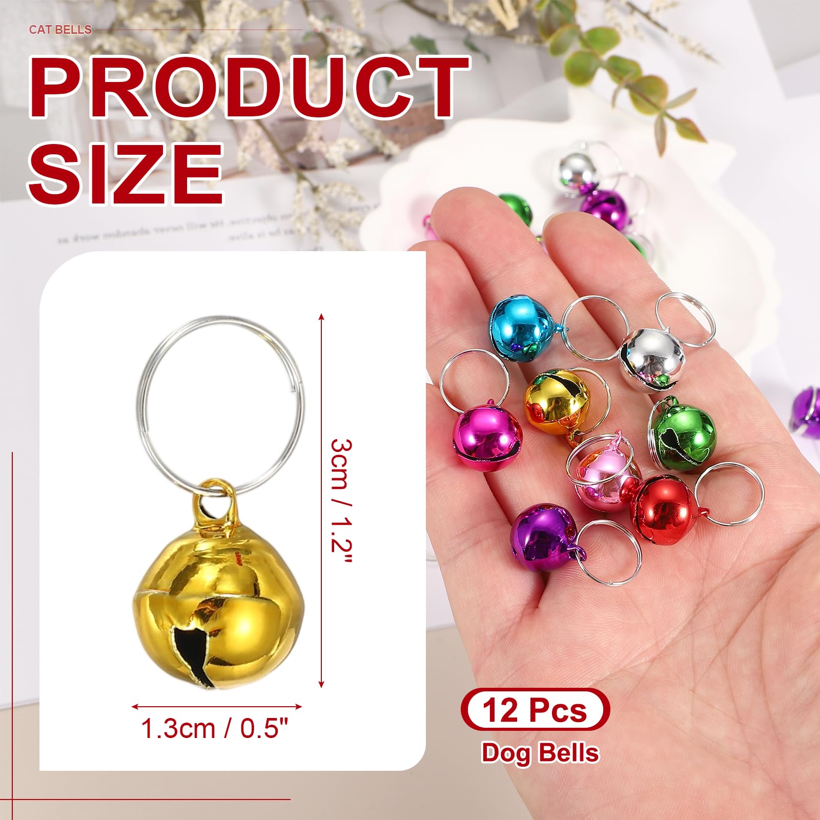 PATIKIL 12 PCS Dog Bell - Image 2