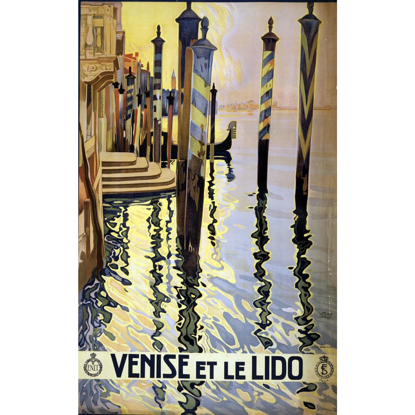Toile Venise et le Lido 76x101 cm pour salon moderne - 2