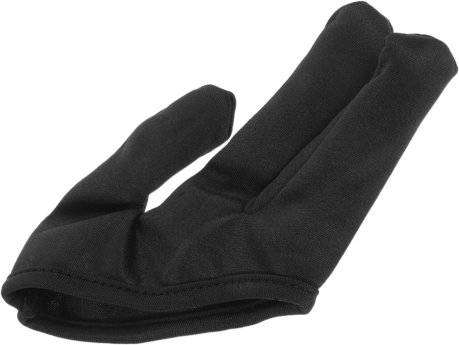 Uonlytech Heat-resistant Hair Styling Gloves Three-finger Curling Iron Glove Black Thermal Protection Reusable for Salon and Personal Use