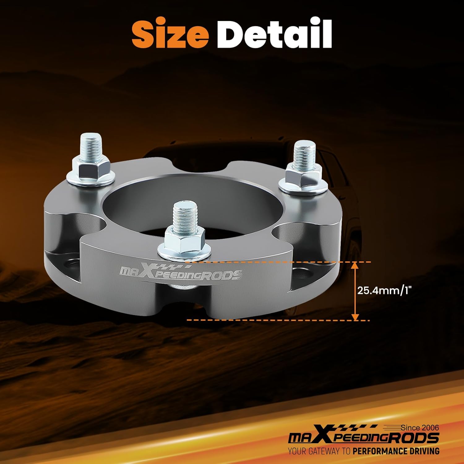 maXpeedingrods 2” Front Lift Leveling Kit for Toyota Tacoma/4Runner 2003-2023, for Toyota FJ Cruise 2007-2015, Strut Spacer Extensions