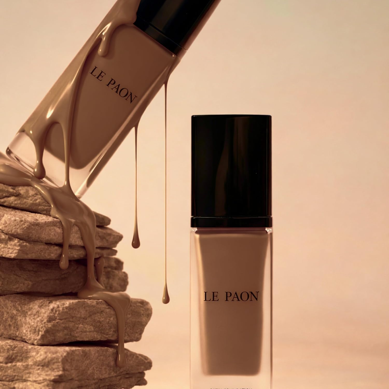 Hydrating SoftGlow Liquid Foundation (Chestnut) – Non-Comedogenic Full Coverage Foundation with 24-Hour Wear – Suitable for All Skin Types