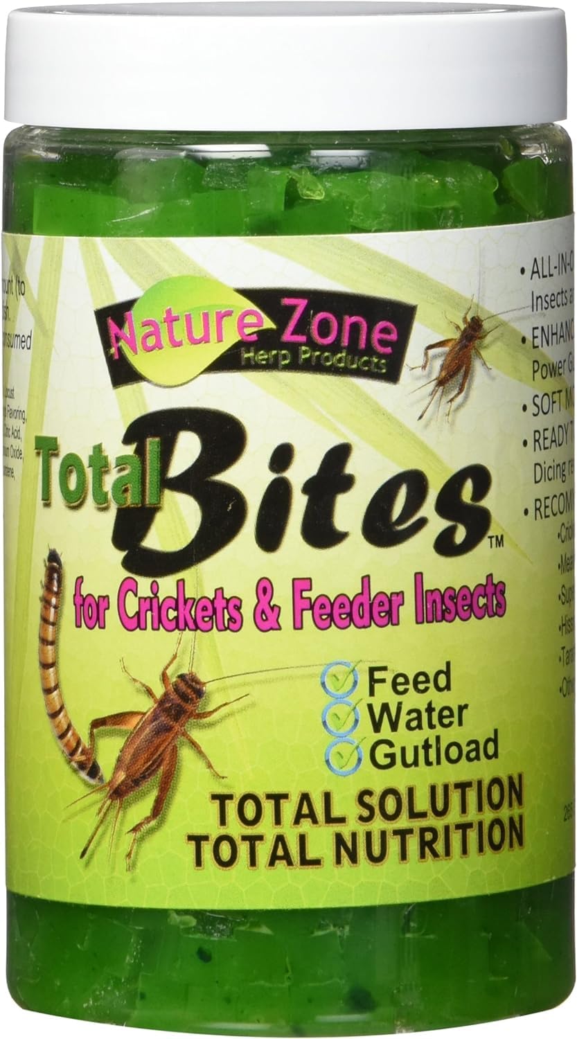 Nature Zone SNZ54511 Feeder Insects Total Bites Soft Moist Food with Spirulina, 9-Ounce