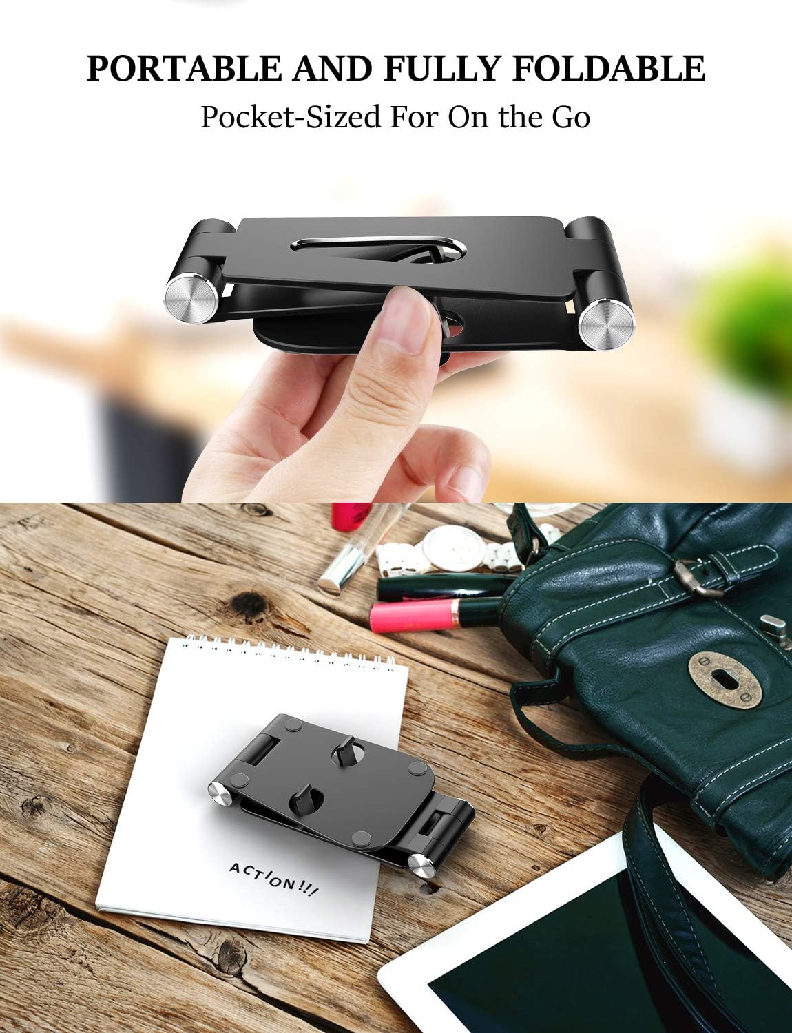 Spater Metallic Adjustable Stand for iPhone 11 Pro Max and iPads, Home or Office Cell Phone Holder Dock for Samsung Galaxy Tabs, Google Nexus, LG, Kindle Fire Nitendo Switch and More : Cell Phones & Accessories