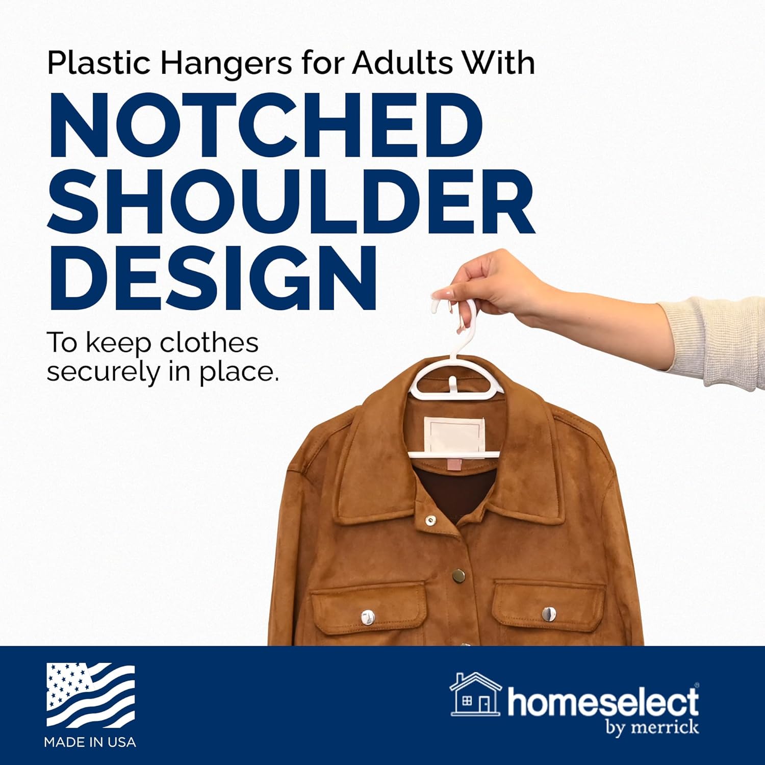 Homeselect 30 Pack Attachable Plastic Hangers - 16 Inch Wide Space Saving Cascade Hook Hangers with Shoulder Grooves, Sturdy Clothes Hangers with Hooks for Closet Organizer | Gray