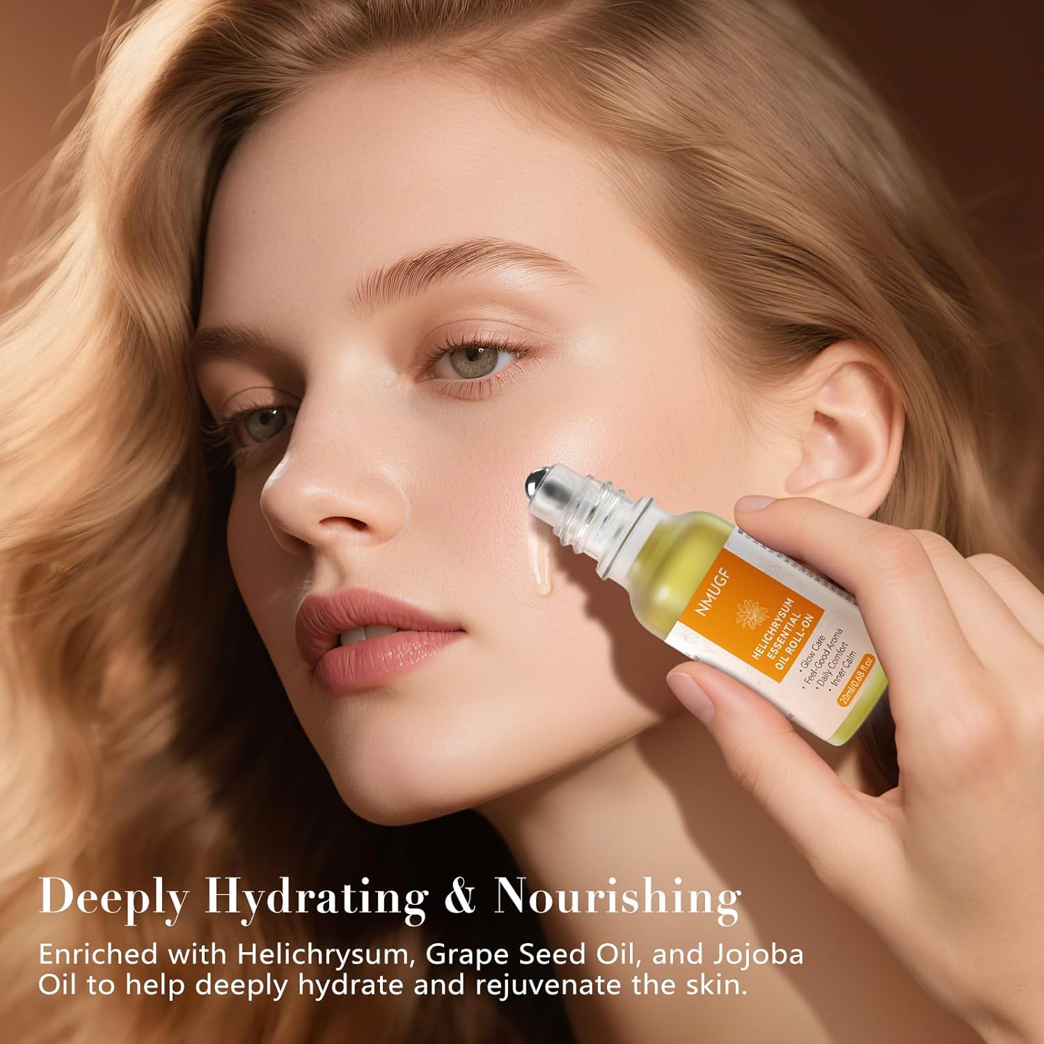 Helichrysum Essential Oil Roll On 20ml - Natural Helichrysum Oil Blend Roller for Aromatherapy & Skin Vitality, Massage, Happy, Relaxation, Stress Relief, Skin Care - Image 5