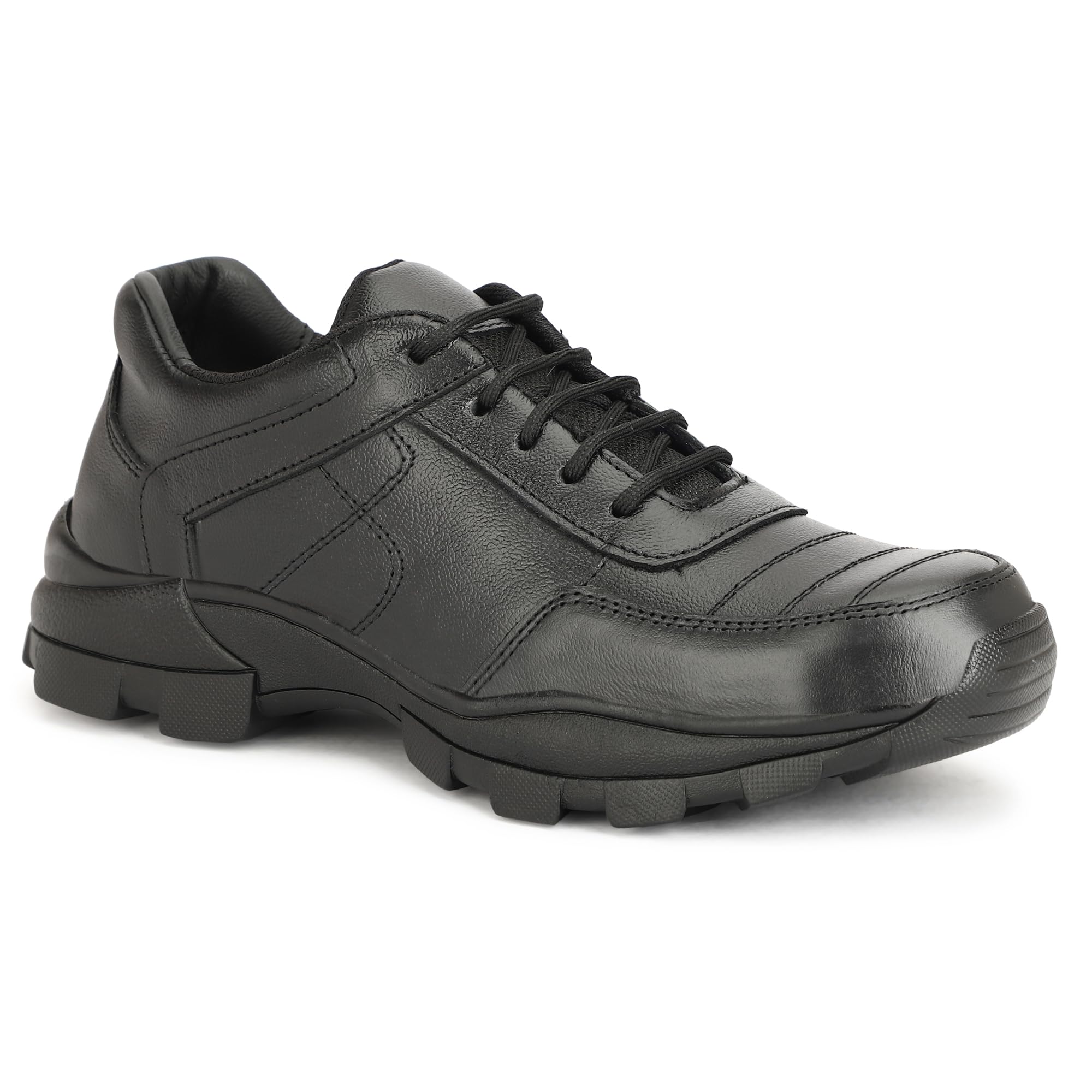 Brand Way:- Sports Leather Safety Shoes | Sporty Design, Light Weight indusrtial Shoes Comfortable, with Toe Resistance | Black Safety Shoes for Men (Black, 10) (B0CTKQ9JJH) Amazon Price History, Amazon Price Tracker