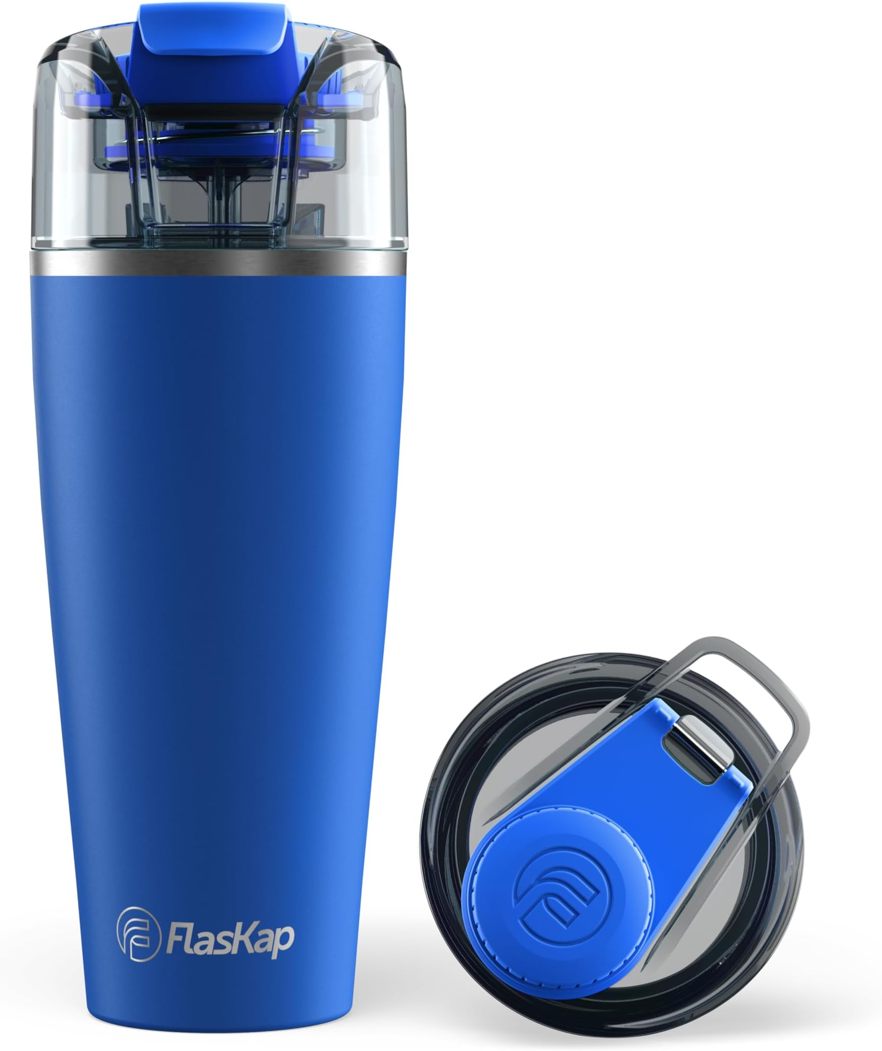 Flaskap Madic System: 6oz/9oz Dispenser Kap and 22oz/30oz Insulated Tumbler, Accessories, Leak Proof Lid, Tumbler Attachment, Stainless Steel Water Bottle