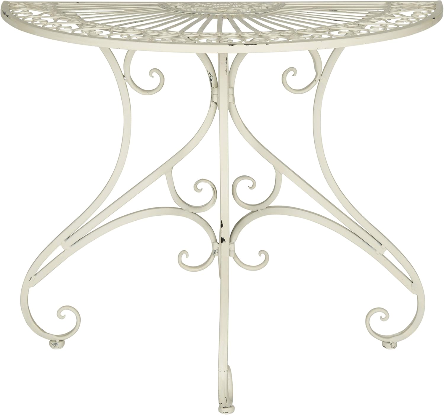 Safavieh Outdoor Collection Annalise Antique White Accent Table