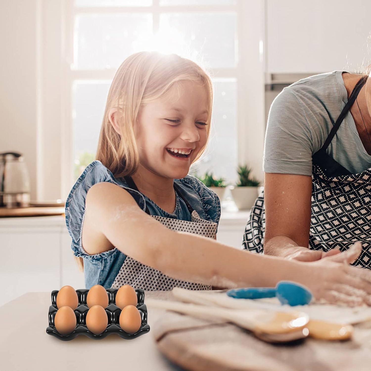 1 Pc Ceramic Egg Tray Porcelain Egg Cups Utensil Tray Egg Crate Egg Carrier Kitchen Egg Storage Flats Section Ceramic Egg Container Egg Filler Flat Refrigerator Ceramics Appetizer