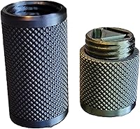 Vista 44 de Znet3D Eye Drop Vial Holder & Travel Carry Case - Securely Holds Three (3) Single-Use Vials - Screw-On Lid, Knurled Pattern - Keep Vials Safe & Silk