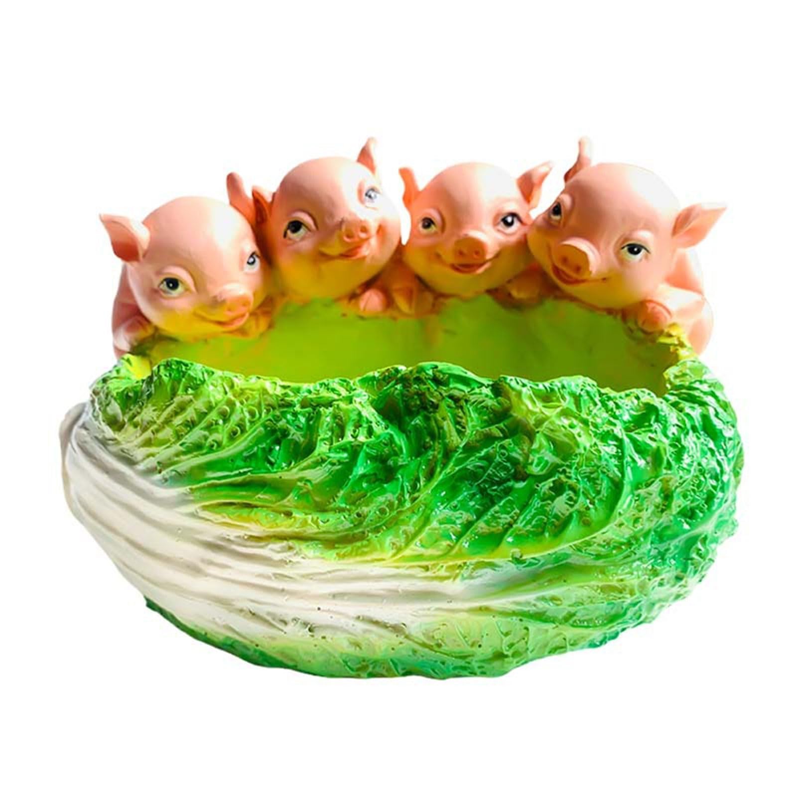 HZGFNBZ Planter Gift Shaped Cartoon Home Decorations Flower Pots Plant Potted Garden Decorations for Home Resin Vase Plant Container Flower Holder Resin Sculpture