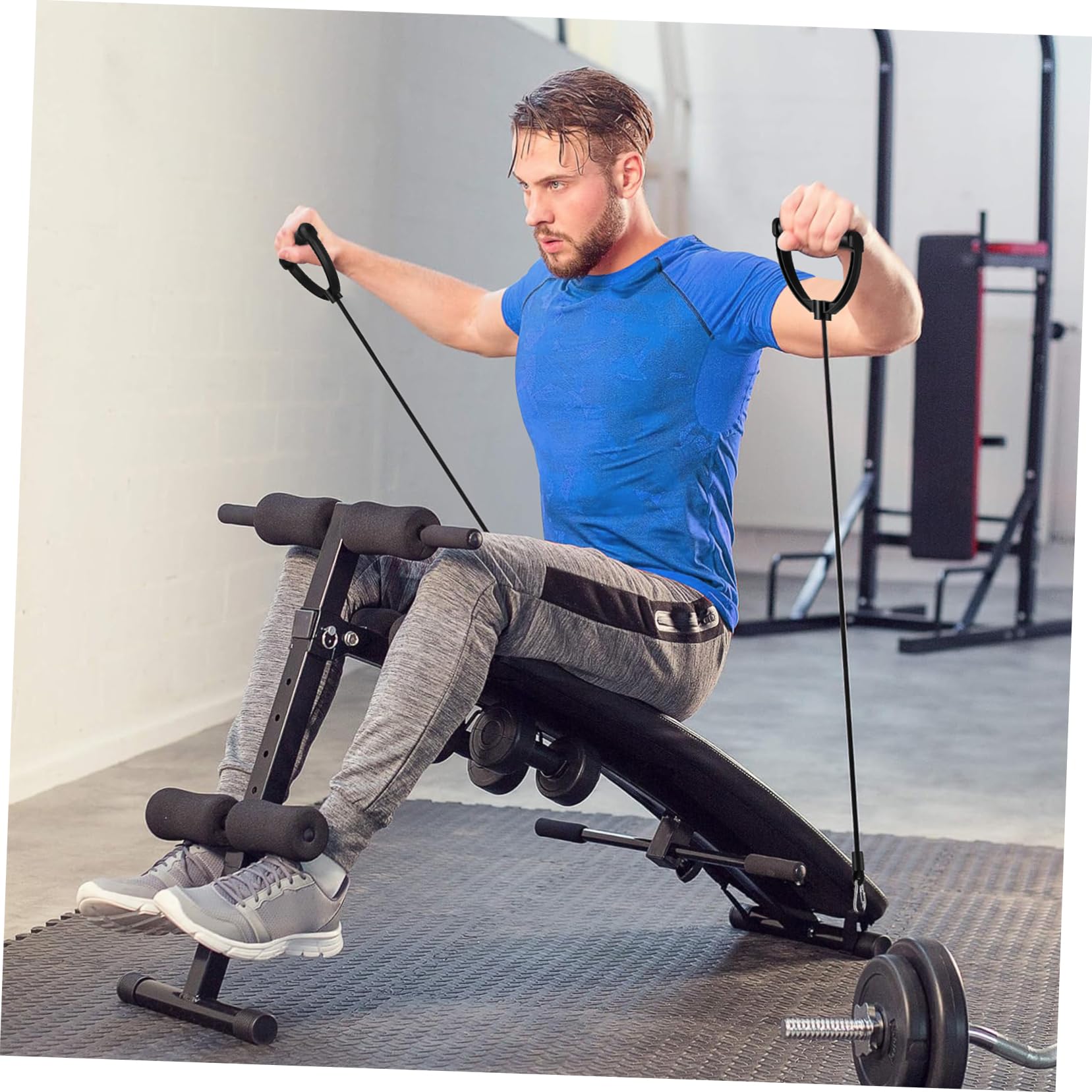 CLISPEED 1 par de bandas de resistencia stepper, cordones de entrenamiento, bandas de entrenamiento para levantamiento de pesas, entrenamiento de fuerza, desarrollo muscular