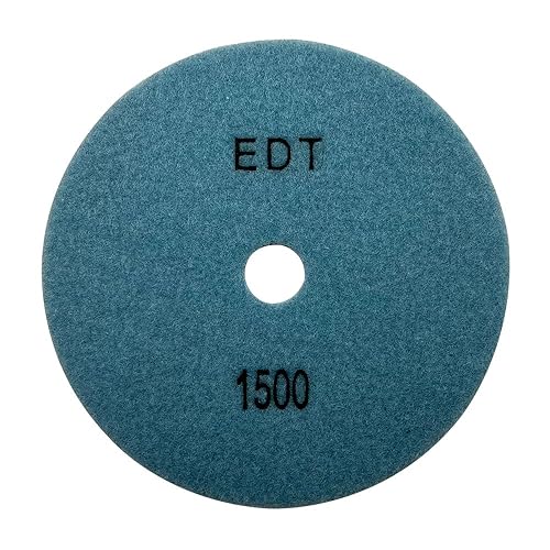 Miniatura 28 de Almohadillas de pulido de piedra seca/hormigón de alto rendimiento de 5 ", altura de segmento de 0.059 in, estilo de panal, grano 3000