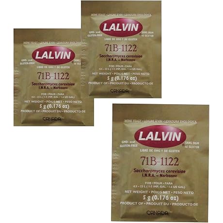 3x Bottles Lalvin 71B-1122 Yeast For Wine Making Kits