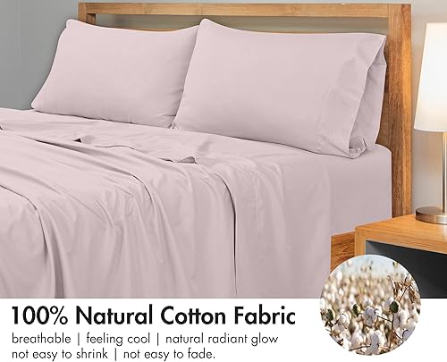 Miniatura 4 de Royale Linens Sábana encimera de 300 hilos 100% algodón peinado de fibra larga - Super suave - Sábanas superiores - Sábana encimera Cal King de