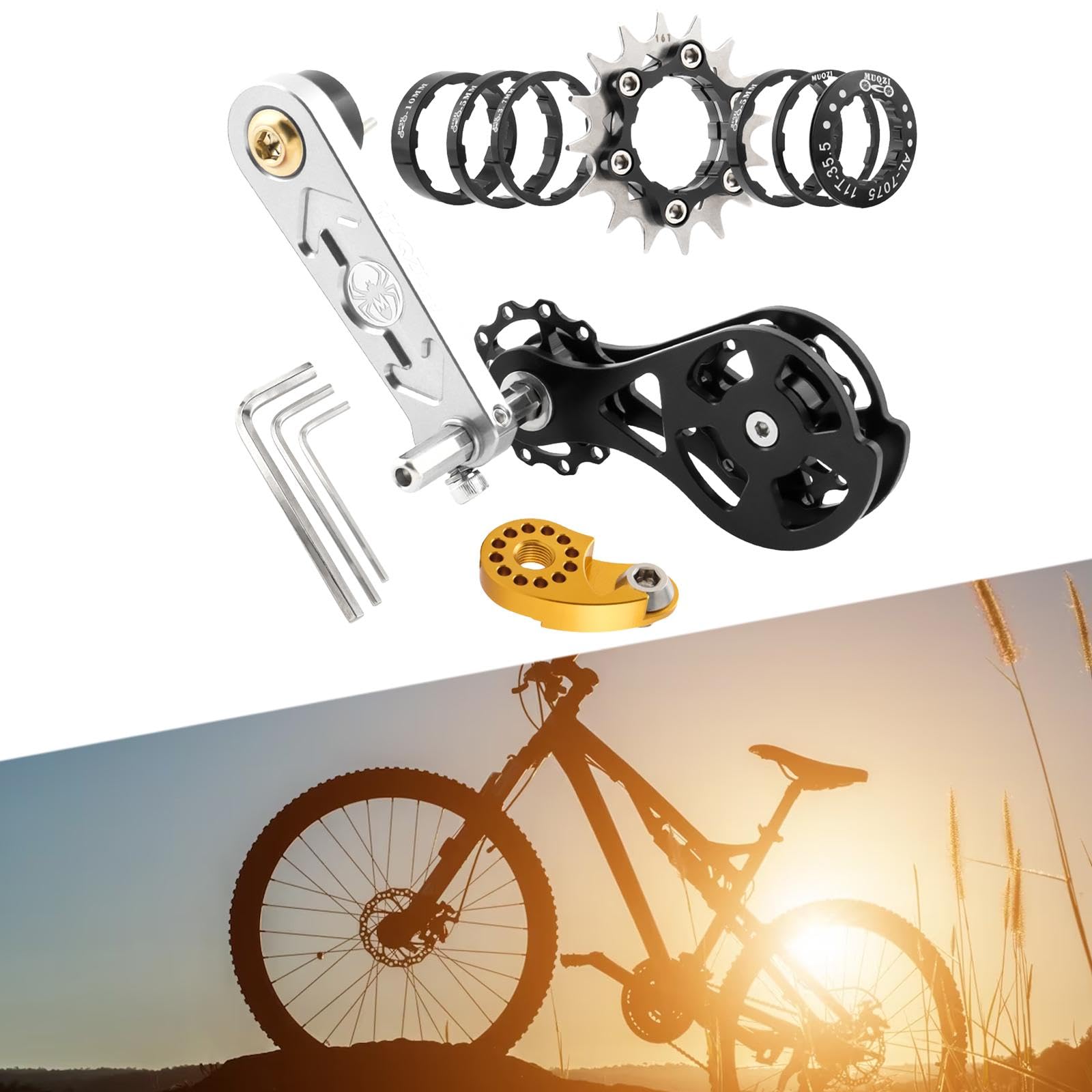 Amazon | Tachiuwa マウンテンバイクシングルスピード変換キット