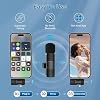 Micrófono inalámbrico de solapa para iPhone, Android, iPad y cámara - Paquete de 2, micrófonos mini 3 en 1 con reducción de ruido para transmisiones en vivo, creadores de contenido y podcasts 8