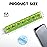 Sukuos Extra Large 7 Day Pill Organizer Easy to Open, Weekly Pill Box Daily Medicine Case with Clear Lid, Silkscreen Printed Vitamin Holder for Fish Oils or Supplements (Green)