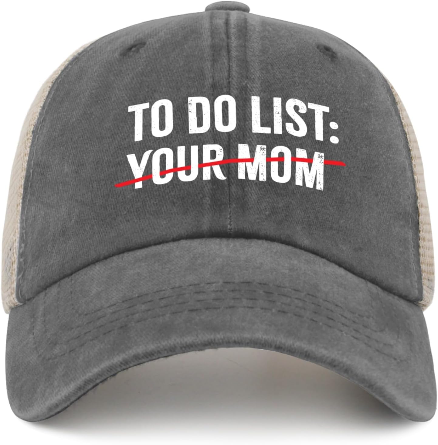 to Do List Your Mom Trucker Hat Men Trendy Mesh Trucker...